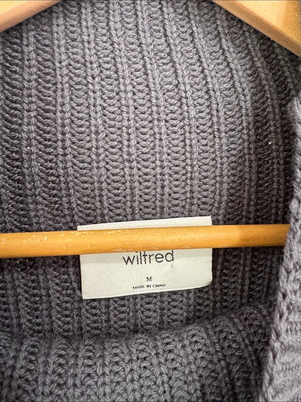 Wilfred Knit Sweater gray merino wool medium aritzia - Image 2