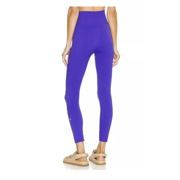 WeWoreWhat Ribbed High Rise Leggings Sapphire Purple NWT Women’s Large Active - Image 3