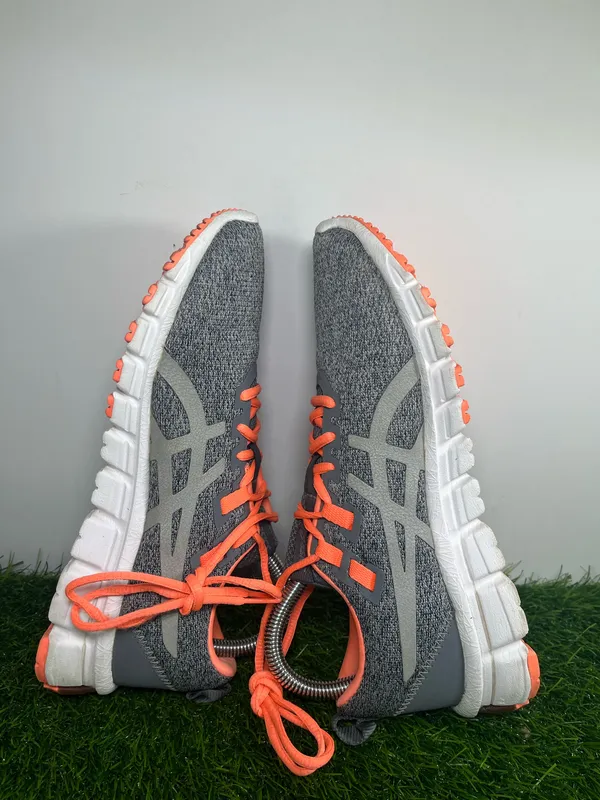 ASICS Gel Running Shoes Gray Orange Women’s US 7 EU 38 Athletic Sneakers - Image 6