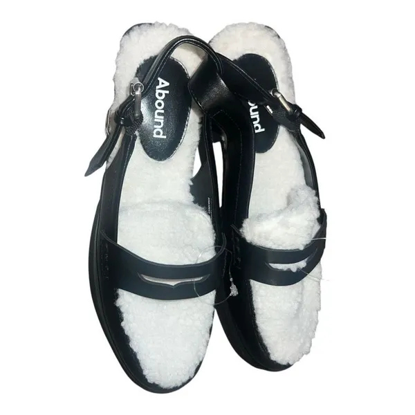 ✨Abound Luciana Faux Shearling Slingback Sz 6 Loafer Mule✨ - Image 9