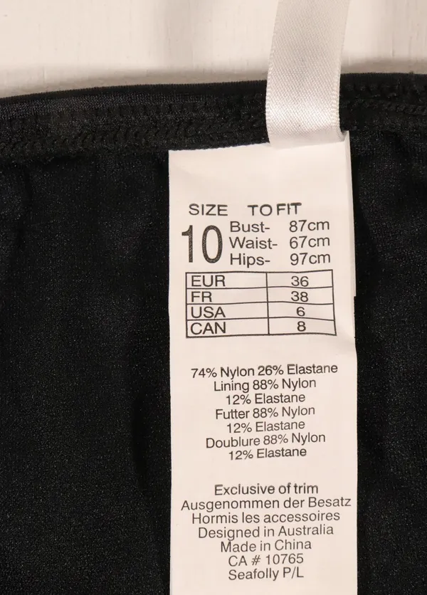 NWT Shine on Hipster Tie-Side Bottoms in Black - Image 9