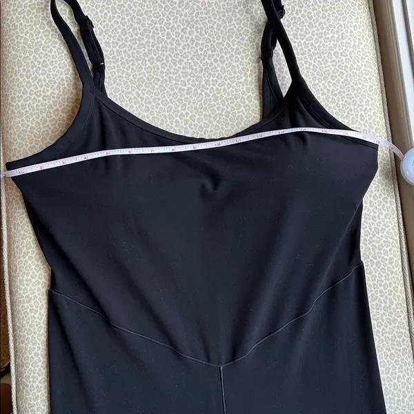 NWOT OFFLINE by Aerie Black Flare Jumpsuit Activewear with adjustable straps XL - Image 9