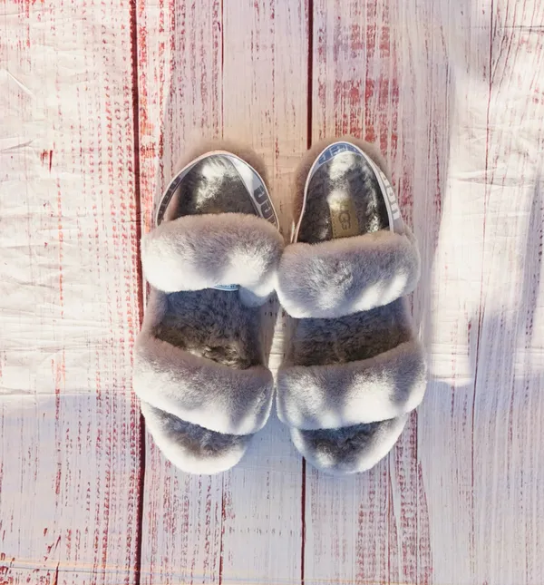 UGG oh yeah slides fuzzy wool Slippers 8 - Image 6