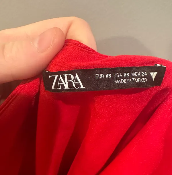 ZARA Strappy Cowl Neck Satin Dress - Image 3
