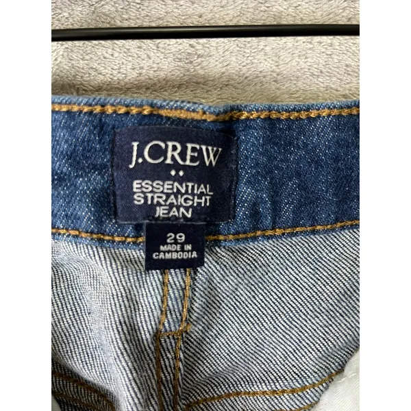 J.Crew Straight Leg Jeans Women’s 29‎ Blue Wash Casual Capsule Wardrobe Everyday - Image 6