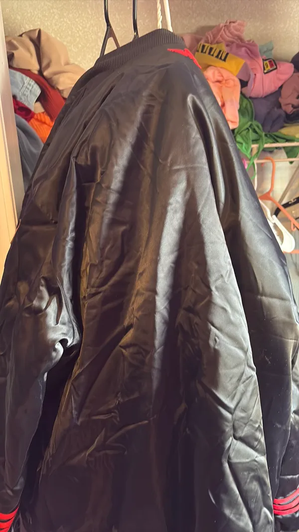 1996 Bulls Jacket Black Size L - Image 2