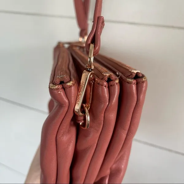 Matt & Nat Triple 3 Zip Vegan Leather Crossbody Bag - Image 3