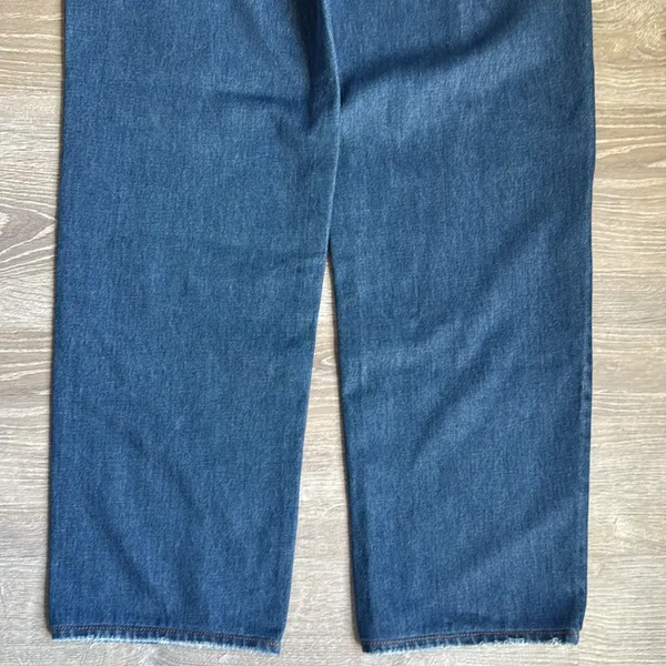 NEW Madewell Baggy Straight Jeans in Dark Worn Indigo Wash 27 - Image 13