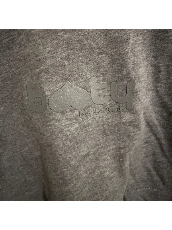 Booty by Brabants Ultra Cropped Long Sleeve Dark Heather Grey NWOT - Image 5