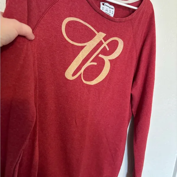Champion Maroon Sweatshirt with Gold Accents - Image 5