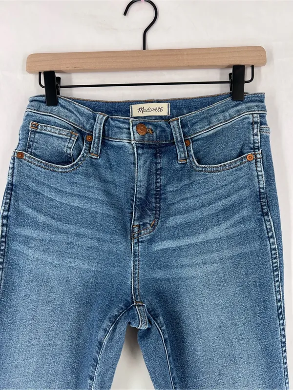 Madewell Medium Wash‎ Denim High Rise Skinny Crop Jeans Size 26 - Image 2