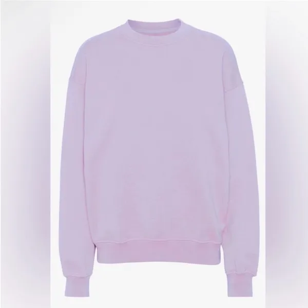 Aritzia TNA Cozy Fleece Perfect Crew Sweatshirt in Lilac XXS - Image 2
