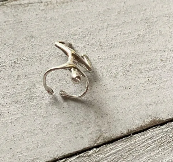 Sterling Silver Climbing Man Ear Cuff - Image 3