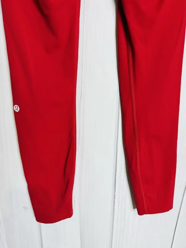 Lululemon Fast Free HR Tight Nulux Leggings Women’s 4 Red Activewear Gym Yoga - Image 6