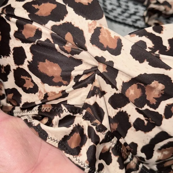 Tempt Me Leopard bikini top xxl halter style‎ padded NEW - Image 2