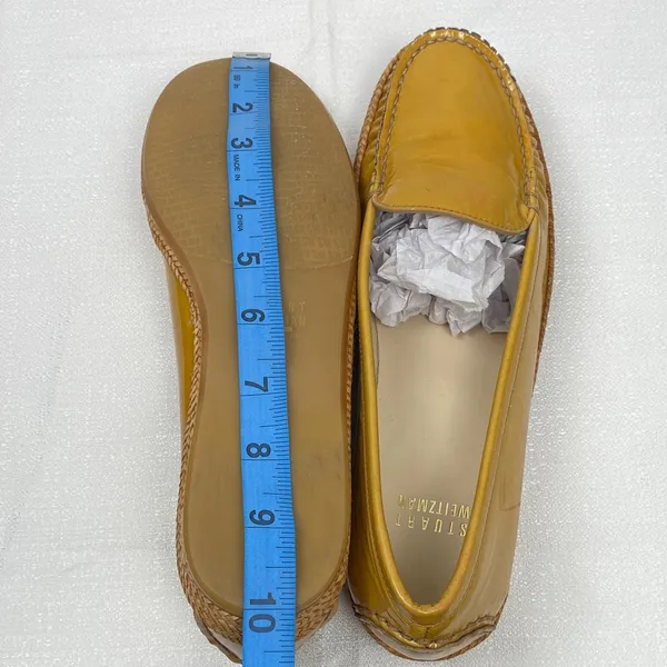Stuart Weitzman Mustard Yellow Loafers Size 7 M - Image 15