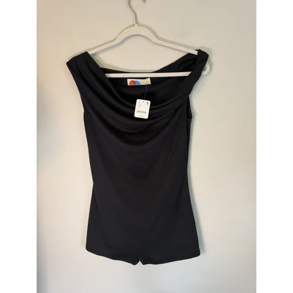 Free People Beach Marren Romper Playsuit Black Sz S NWT $58 - Image 3