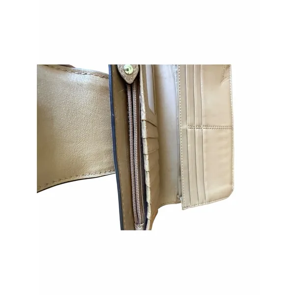 Coach Ashley Slim Envelope Wallet Camel Tan Leather Organizer Wallet - Image 7