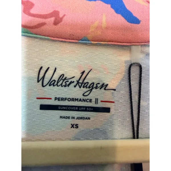 Walter Hagen P11 Women's XS P11 UV Protection Quarter Zip Floral Athleisure New - Image 5
