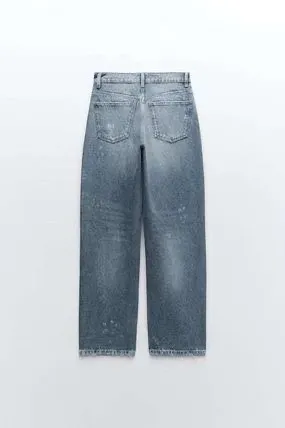 ZARA NWT‼️ | MID-RISE TRF GIRLFRIEND JEANS Size 36/4 - Image 2