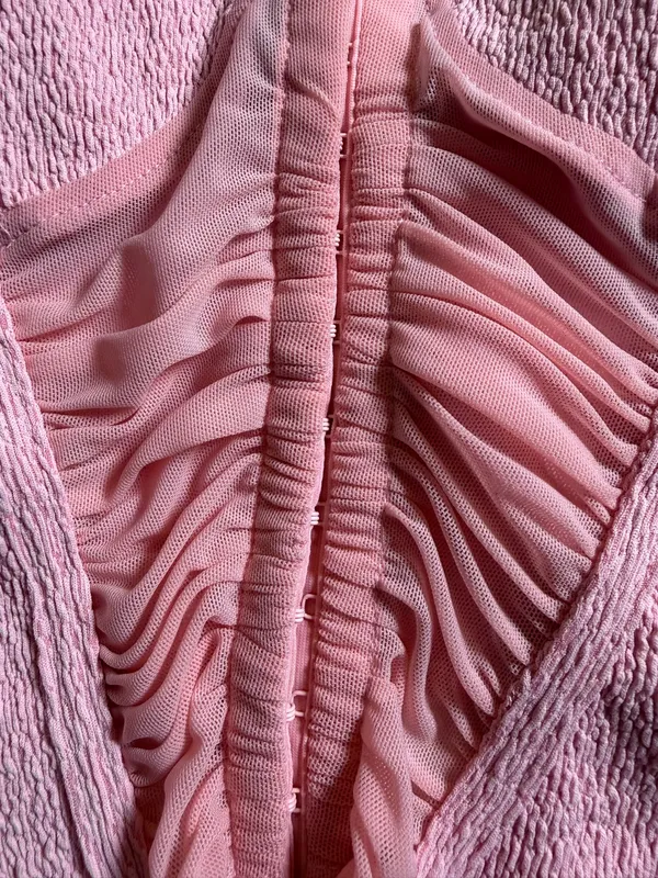 Madrag pink corset top with ruched detailing, size S #corset #ruched - Image 3