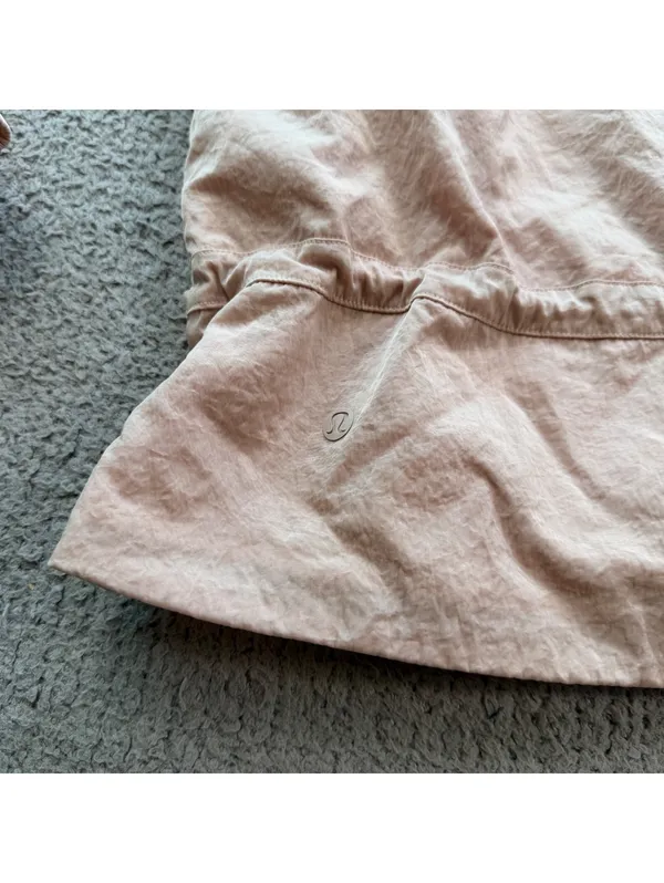 Lululemon Street to Studio Jacket Women’s 10 Dune Blush Pink Hooded Windbreaker - Image 8