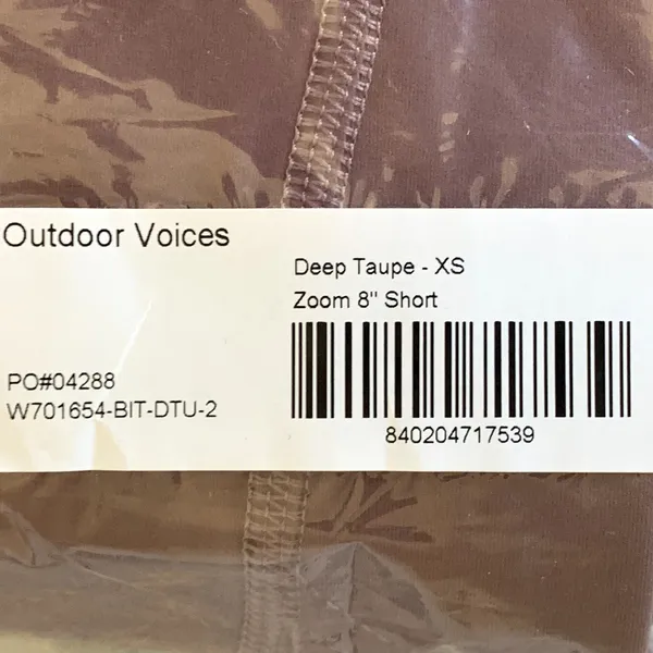 NWT Outdoor Voices Zoom 8"‎ Biker Shorts in Deep Taupe - Image 9