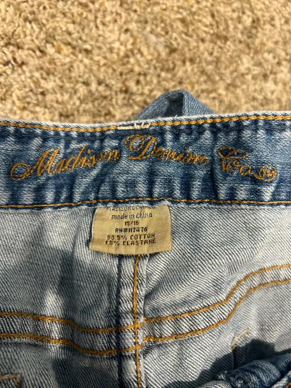 Madison Denim Women’s Distressed Flare Jeans - Image 9