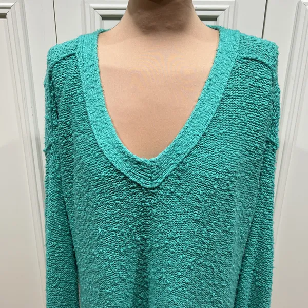 Anthropologie Pilcro Women's Medium Green Oversized‎ Textured Slouchy Sweater - Image 3