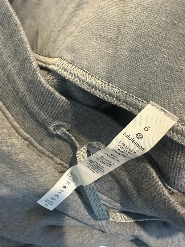 Warm Down Jogger In Heather Core Medium Grey Size 6 - Image 5