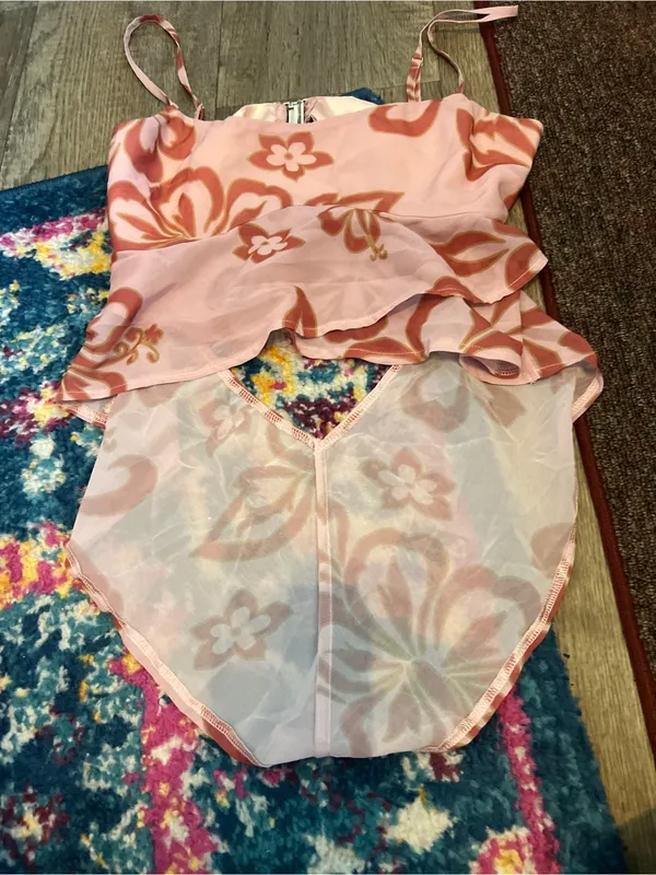 Tiger mist floral orange and pink top - Image 5