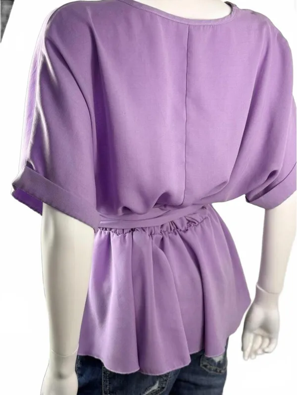 Cute Flowy Top Size L Purple Size L - Image 4