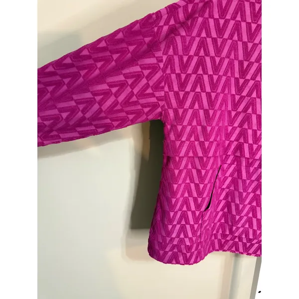 Jodifl Magenta Textured Hoodie Pullover Kangaroo Pocket‎ Size L Cozycore - Image 3