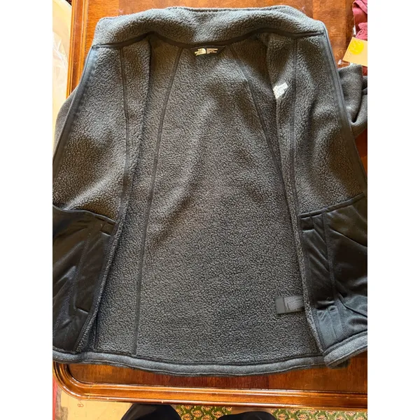 The North Face Full Zip Fleece Jacket Women Small Gray‎ Sherpa Lined Gorpcore - Image 11