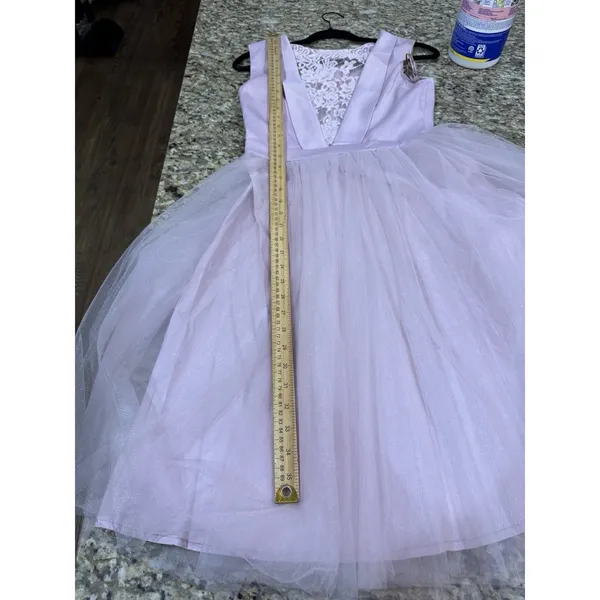 CHI CHI ZEINA POWDER MIDI DRESS Mink Size US 6 Cocktail Tulle Lace‎ Party Dress - Image 12