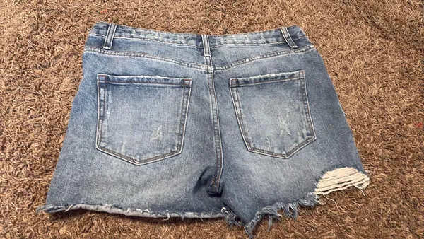Distressed Denim Shorts - Image 2