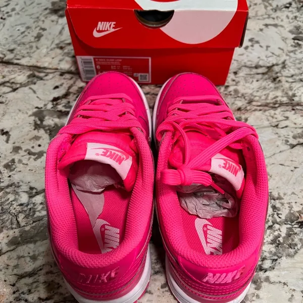 Nike Dunk Low Hyper Pink Sneakers Brand NEW ♨️ Womens Size W 6 M 4.5 Shoes Retro - Image 4