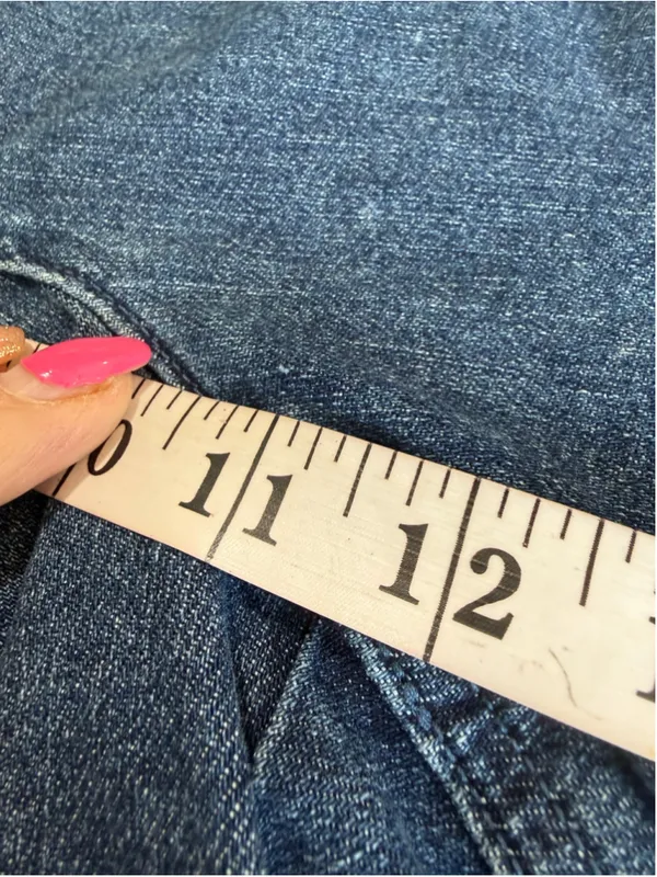 Women's J.Crew Blue Denim Paperbag Waist Jean Shorts Size 26 - Image 7
