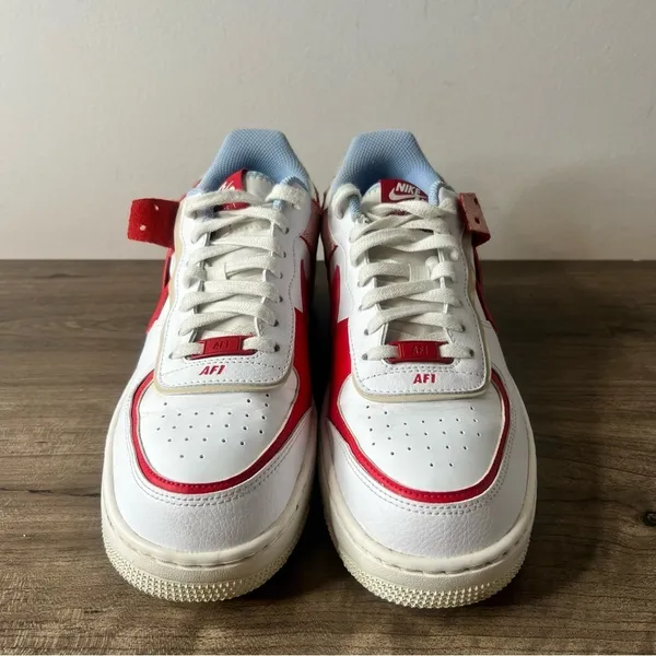 Nike Air Force 1 Low Shadow Cracked Leather Women's Shoe Size 9.5 #276 - Image 2