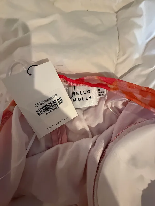 Hello Molly Orange Floral Mini Dress - Image 6