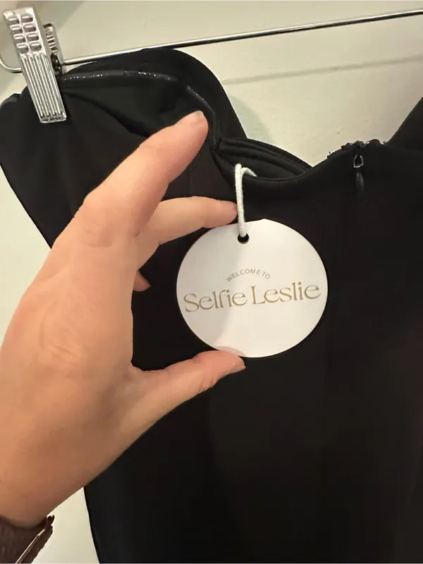 NWT Selfie Leslie First Date midi dress extra large black - Image 6