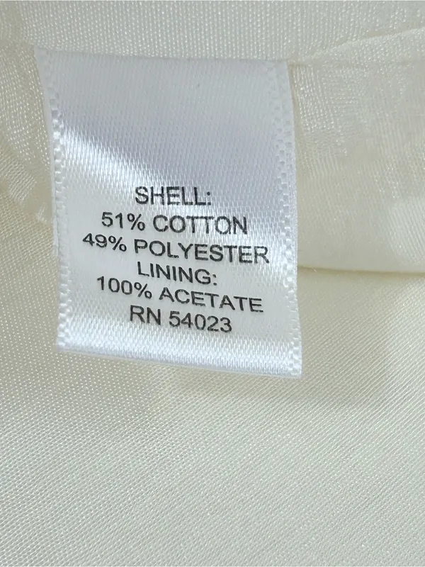 Banana Republic Cream Pencil Skirt Size 8 - Image 5