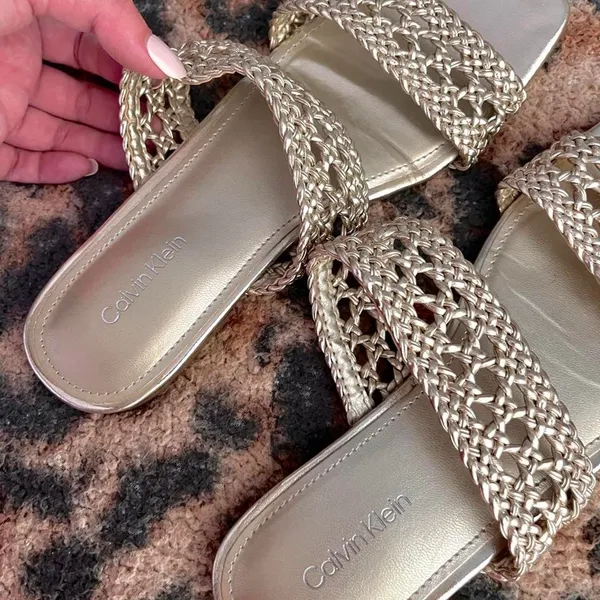 Calvin-klein Women's Gold Sandals - Image 2