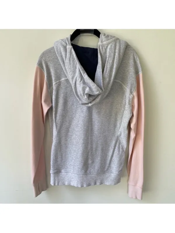 Lululemon On The Daily Hoodie Heathered White / Butter Pink size 8 - Image 6