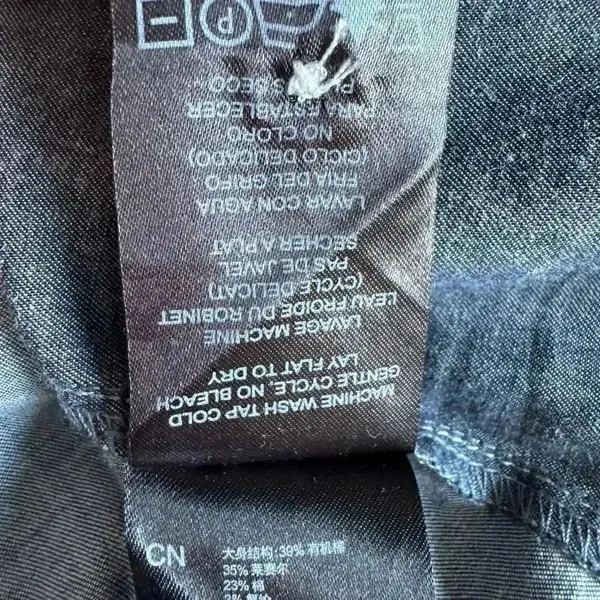 Kuhl Kiley Vintage Indigo Sail Blue Chambray Denim Tie Waist Dress SZ S #1848 - Image 15