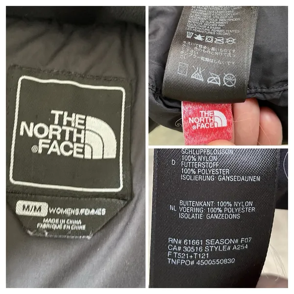 The North Face 1996 Nuptse 700 Goose Down Puffer Jacket Black Women’s Medium M - Image 12