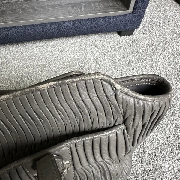 Coach Taylor‎ Gathered Leather Alexis Carryall Tote F25252 Grey Shoulder Handbag - Image 7