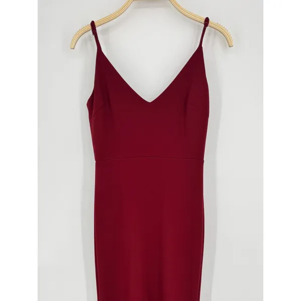 Lulus Infinite Glory‎ Maxi Dress Small Burgundy Formal Wedding Guest Mermaid Red - Image 5