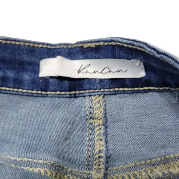 Kancan Skirt Size 25 / 3 W27"in Waist Denim Skirt Jean Skirt Mini Skirt Stretch Blue Denim Skirt - Image 5