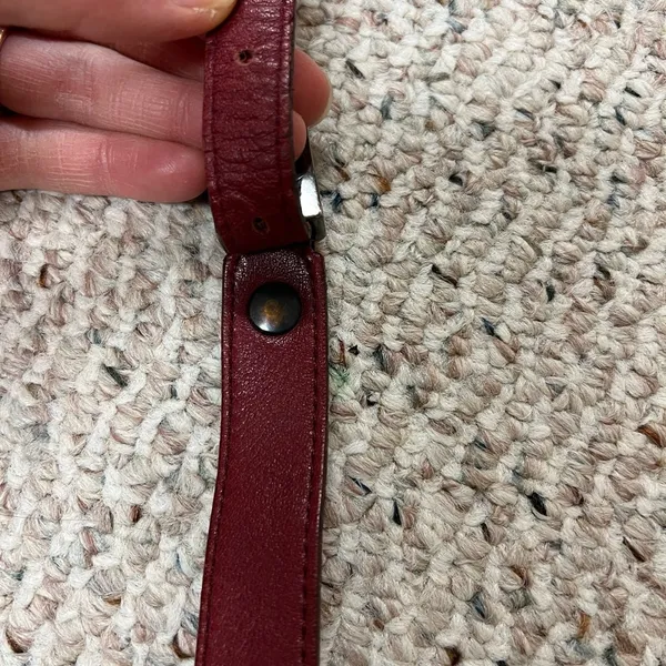 Giudi Vintage Italian Leather Red Bag - Image 11